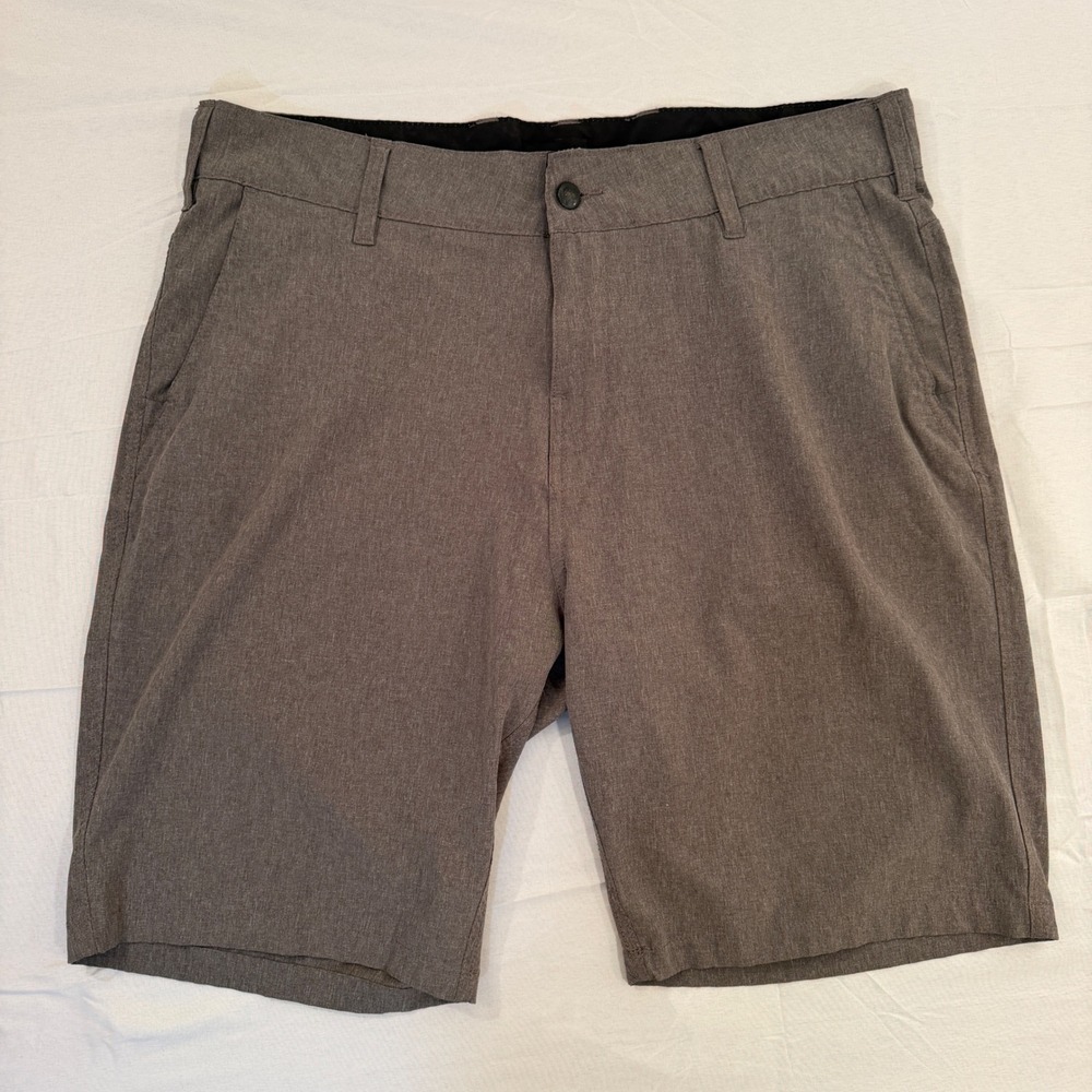 Trunks Multi-Functional Shorts Mens 36 Gray Heathered Hybrid Casual Performance
